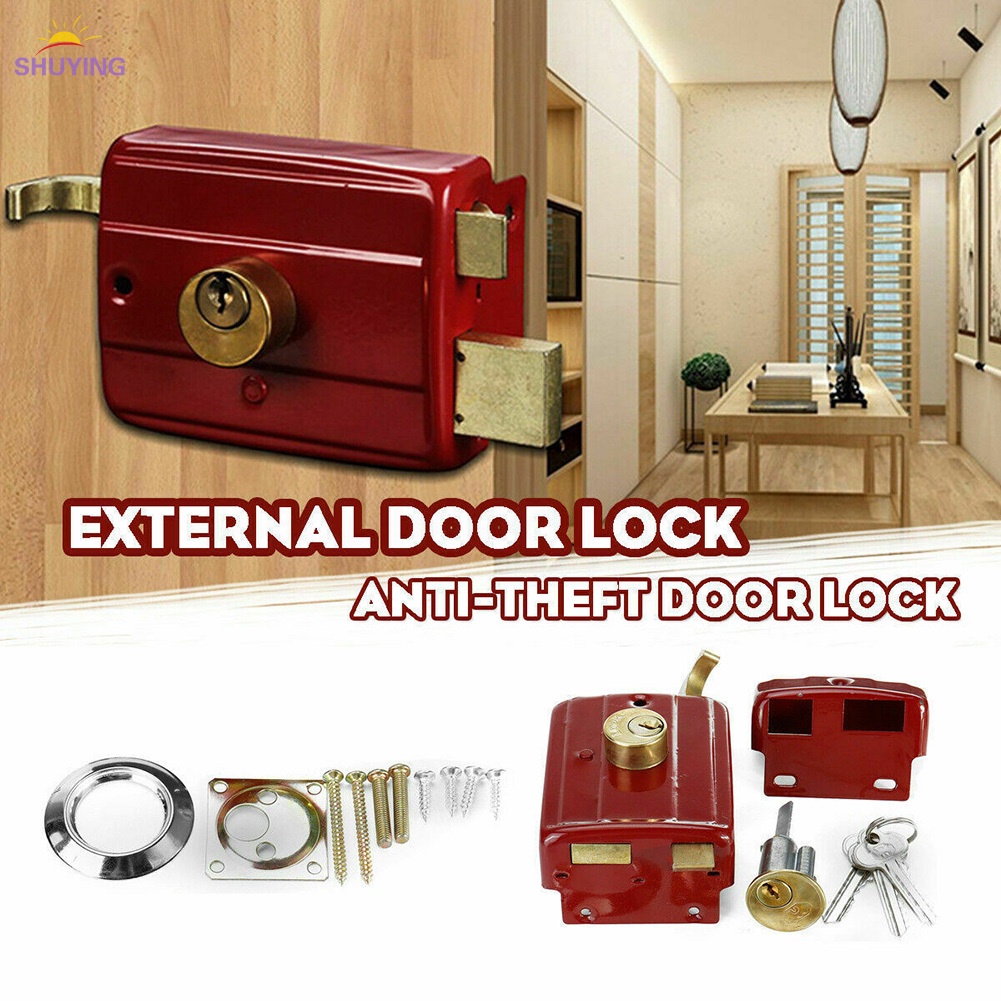 Heavy Duty Lock Security Door Lock Dead Bolt Lock with 3 Keys for Front