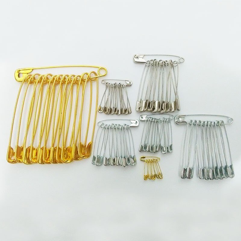 50Pcs Safety Pins Gold Silver Hang Tag Brooch Kilt Pin Needles Production  Vintage | Shopee Singapore