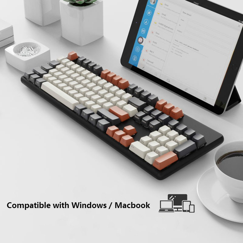 RK989 Mechanical Game Keyboard Wireless Bluetooth Wired