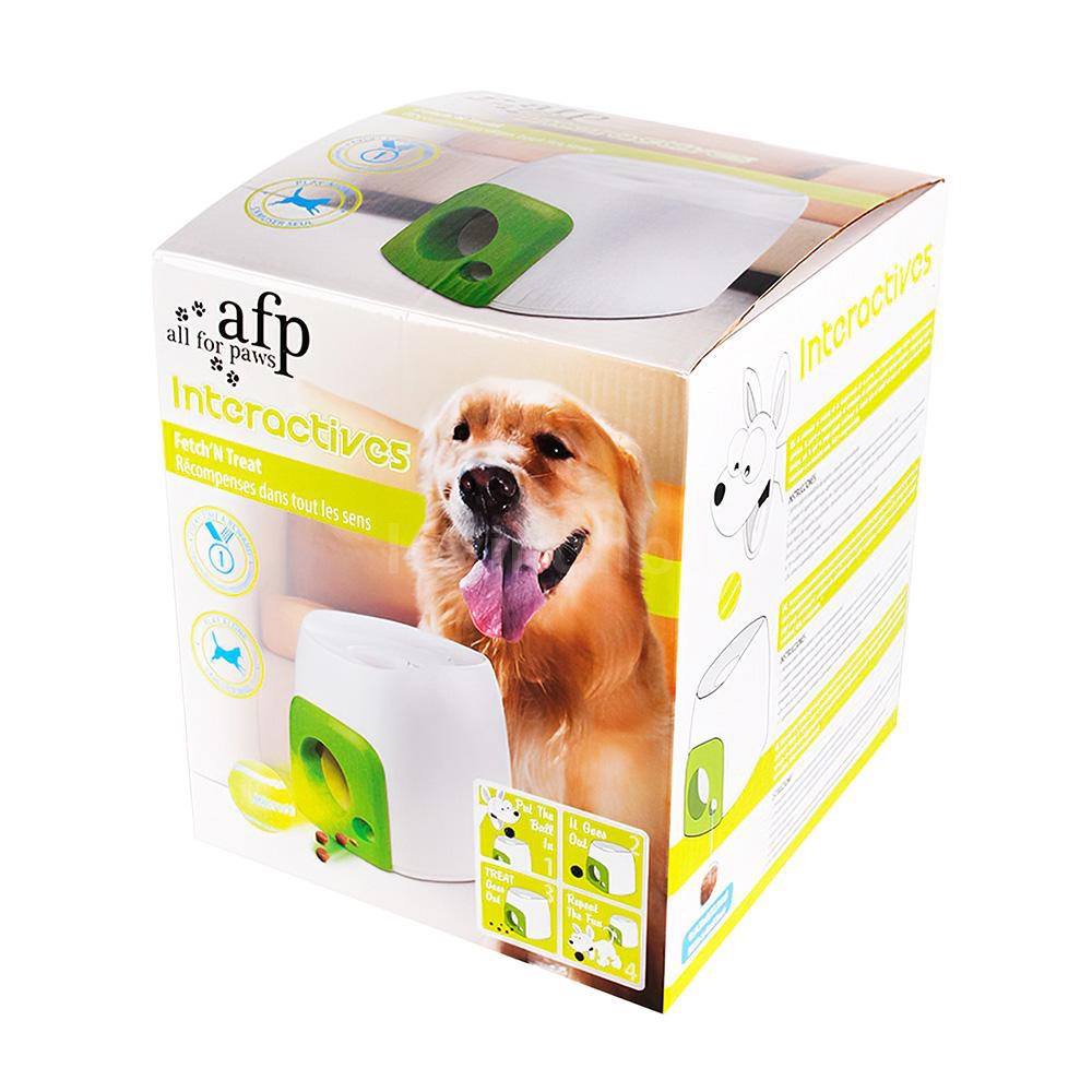 All For Paws Tennis Ball Machine Fetch And Treat Food Reward