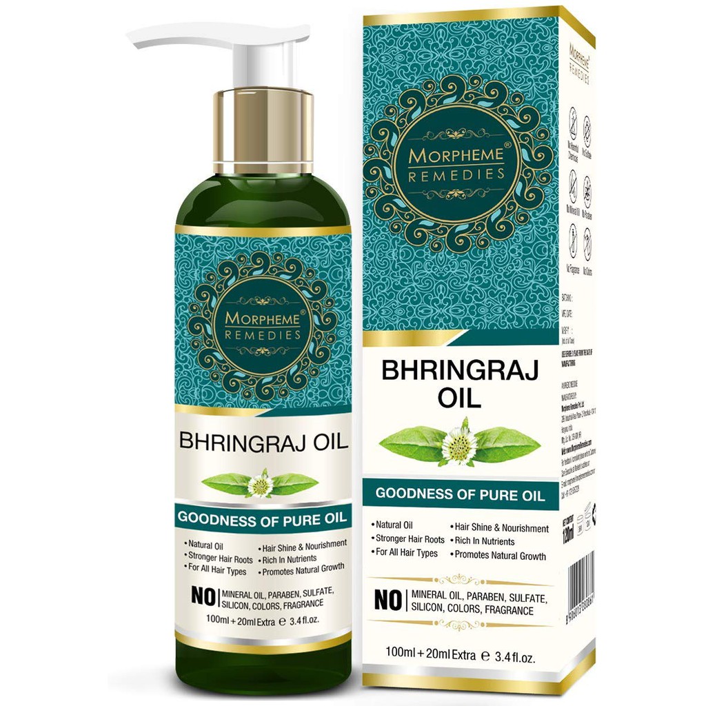 Morpheme Remedies Pure Bhringraj Oil No Mineral Oil 120ml