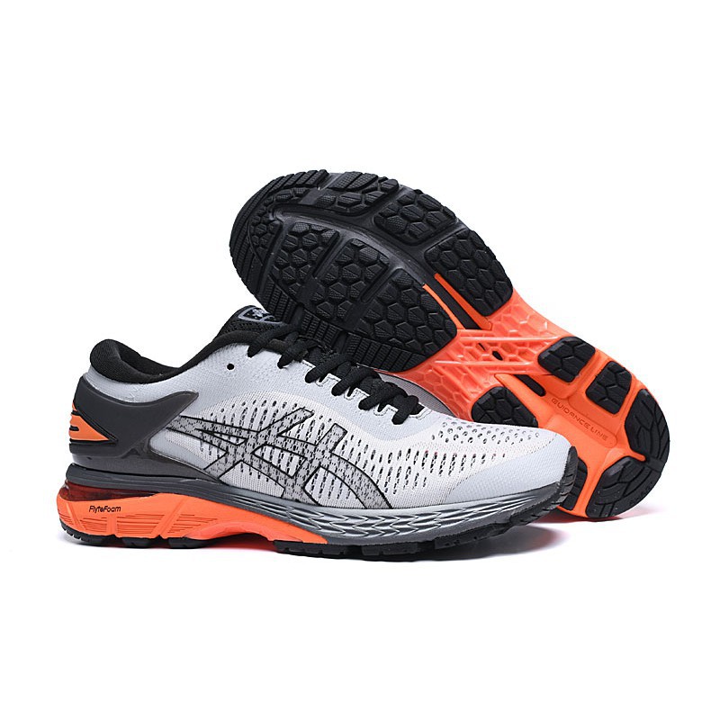 asics gel kayano 25 grey orange