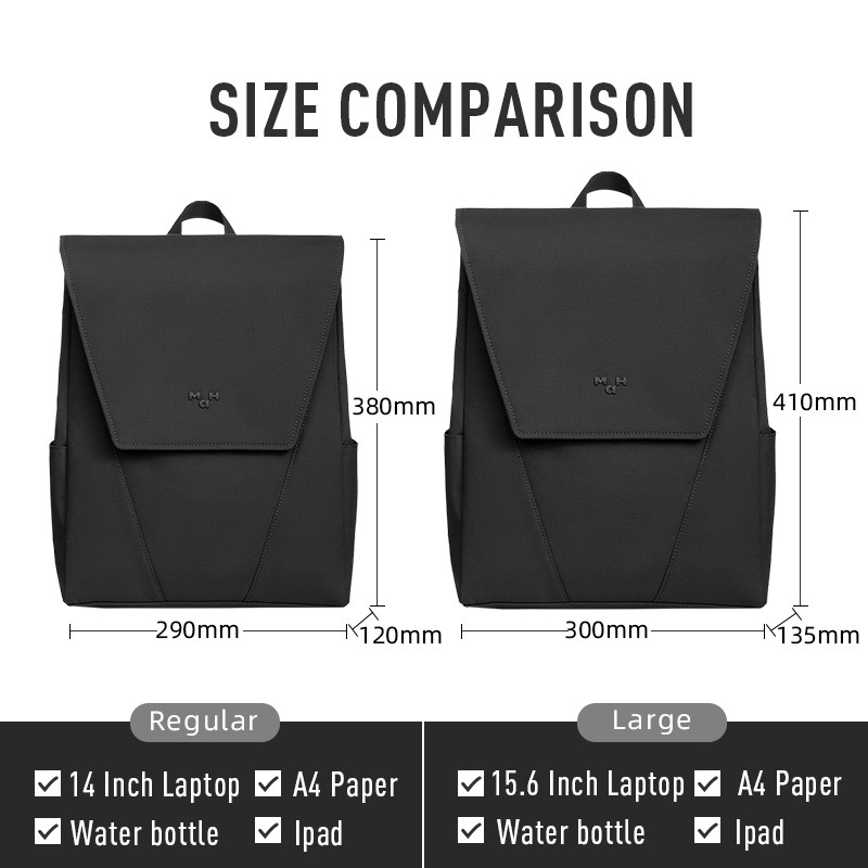Image of MAH Korean leisure school backpack for girls and fashion trend student computer bag with14 inch laptop 15.6 inch #3