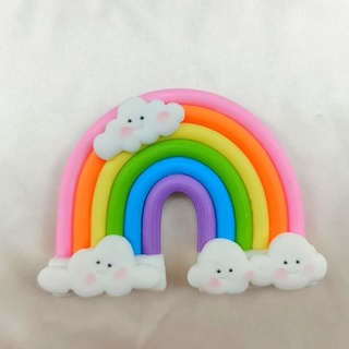 1 Piece Rainbow Cloud Cake Topper Kids Birthday Party Wedding Dessert Baking Cake Topper #8