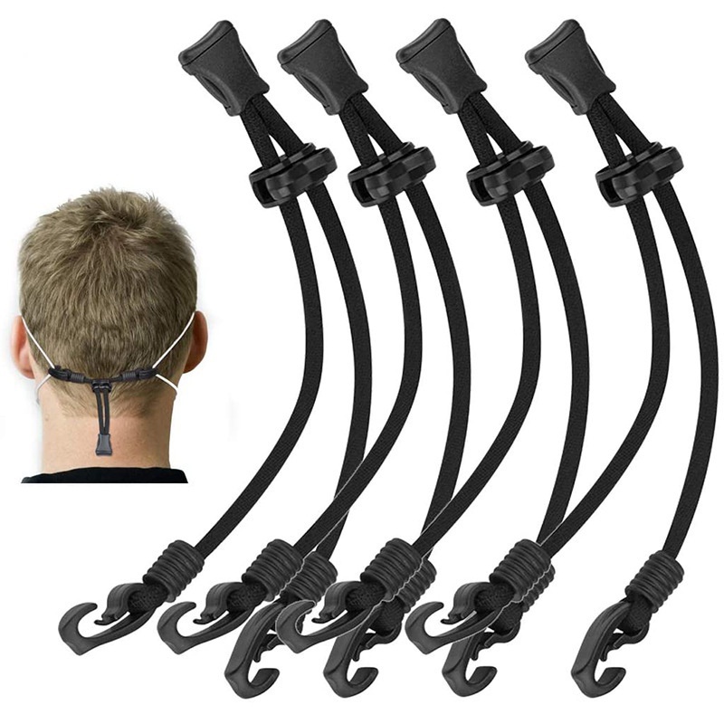 Image of [Buy 2 get 1 Free] Mask Extender Anti-tightening Ear Protector Holder Mask Ear Rope Extenders Adjustment Buckle Black #5