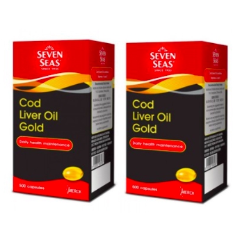 Seven Seas Cod Liver Oil Gold 500’s x 2 Boxes