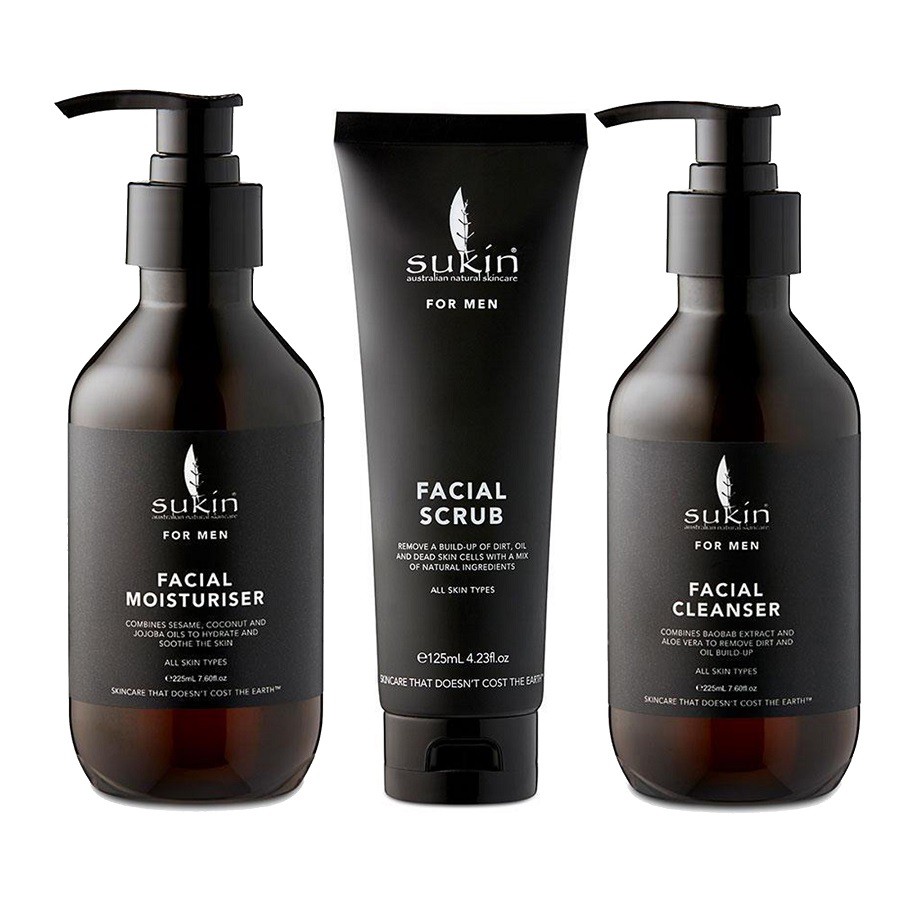 Sukin for Men Ultimate 3 Piece Face Cleanser Pack Shopee Singapore