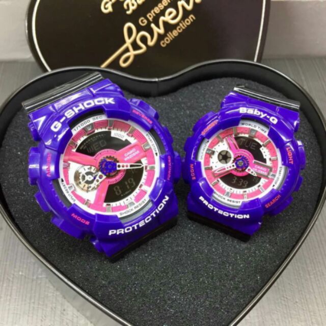 g shock purple and black