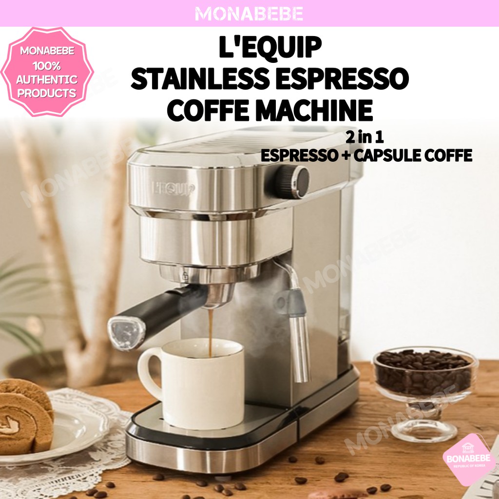L'EQUIP Espresso Coffee Machine Capsule coffee machine Automatic