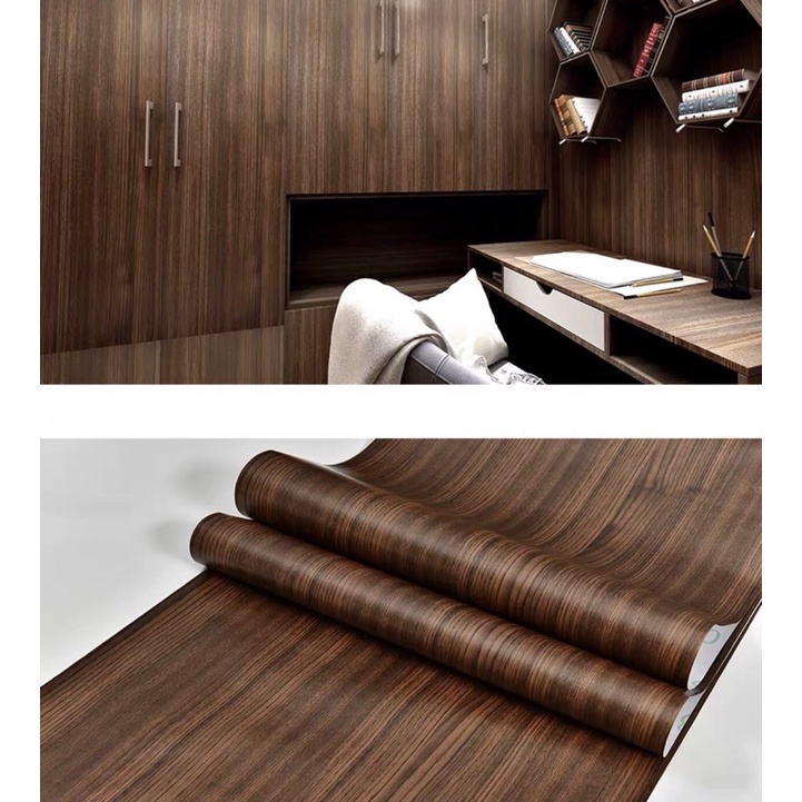 60cmx3meter Thick Wood Vinyl Wallpaper Peel and Stick Wallpaper
