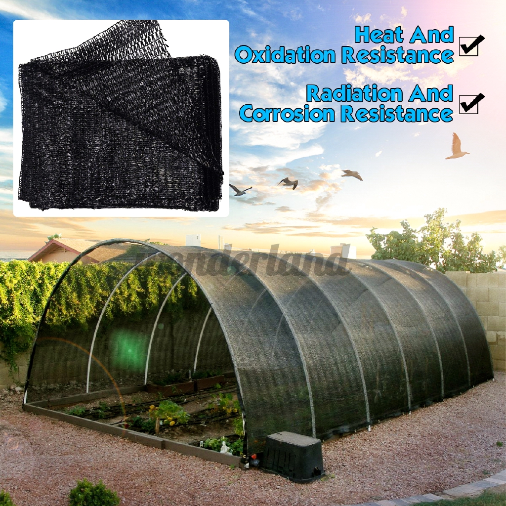 Agfabric 17% Sunblock Shade Cloth UV Resistant Fabric Greenhouse Plant  Cover 17.17Ft X 17Ft