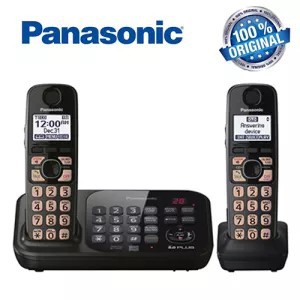 Panasonic Kx Tg4741b Rechargeable 2 Handsets 1 9 Ghz Digital Dect 6 0 Home Landline Telephone Cordless Phones With Answering Machine Shopee Singapore