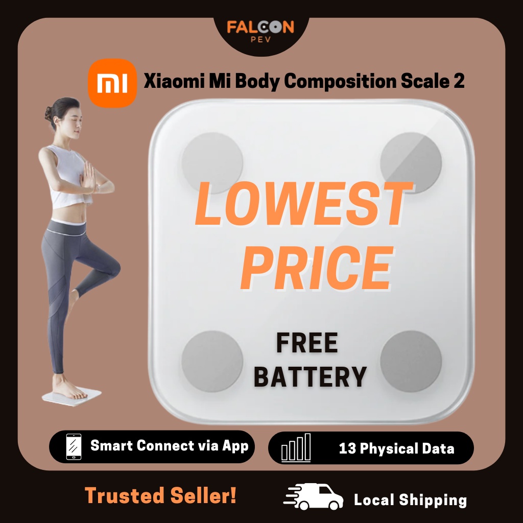 Xiaomi 2023 Latest Version Mi Body Composition Scale 2 Weighing Fat Weight Weigh Scale V2 Body