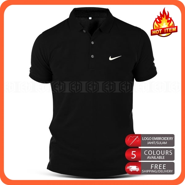nike collar t shirt