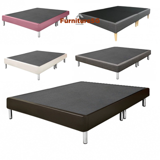 Divan Bed Frame - Single, Super Single, Queen, King with Metal or Wooden Legs
