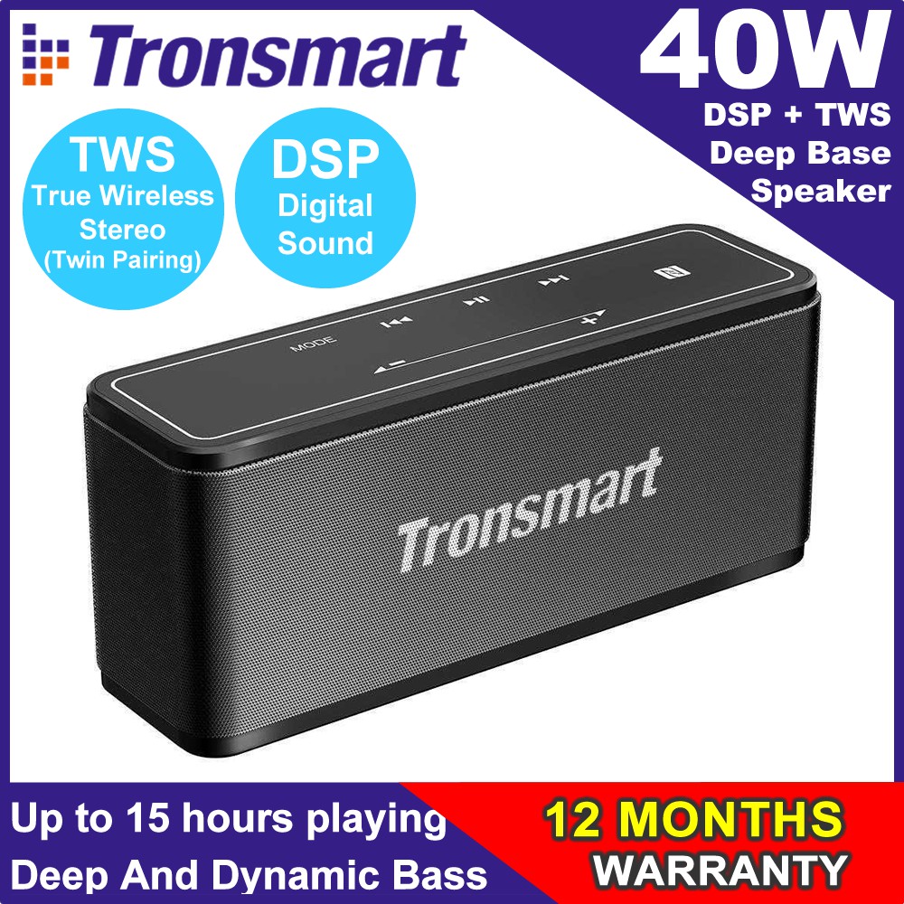 tronsmart mega 40w bluetooth 4.2 wireless speaker