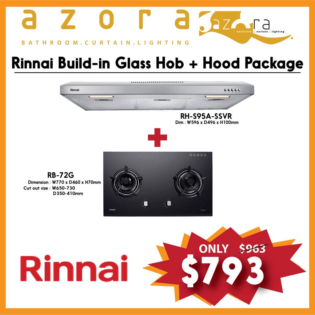 Rinnai Hob And Hood Package is rated the best in 05/2024 BeeCost
