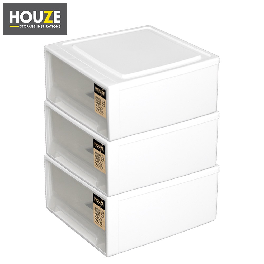 Houze 36l Single Tier Drawer Gen X Set Of 3 Shopee Singapore