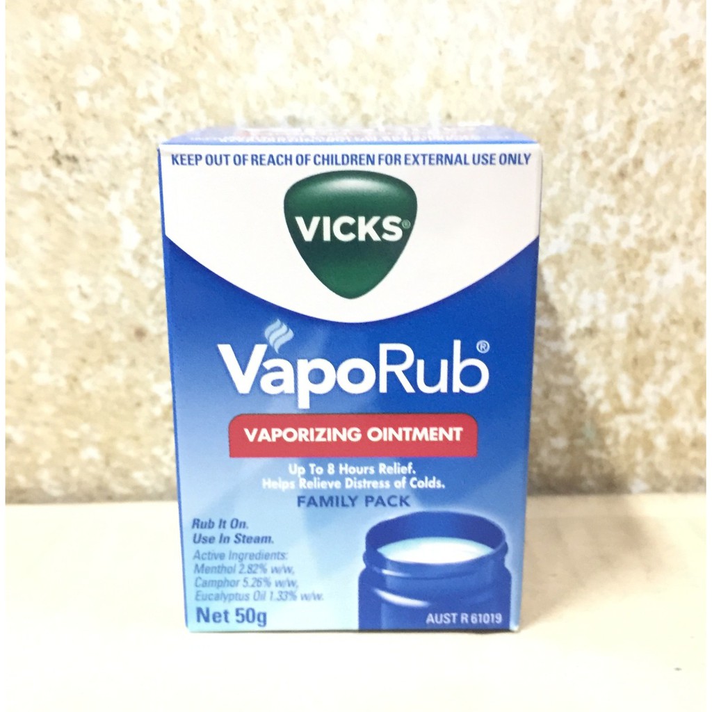 Vicks Vaporub Vaporizing Ointment Family Pack 50 Grams 