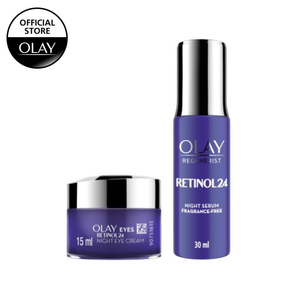 Olay Regenerist Retinol24 Night Eye Cream Night Serum Bundle Shopee Singapore