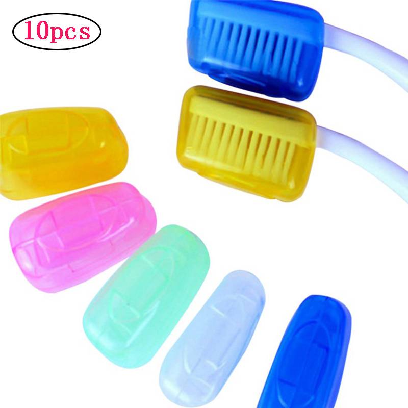Portable Travel Toothbrush Head Cover 10 Pieces Shopee Singapore
