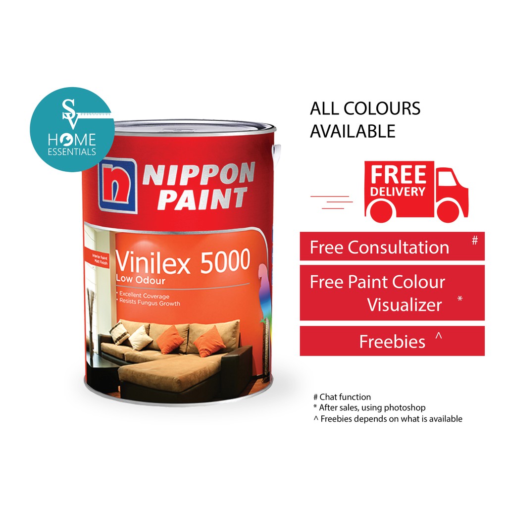 Nippon Vinilex 5000 20L any colour Shopee Singapore Nippon Vinilex 5000 20L any colour Shopee Singapore