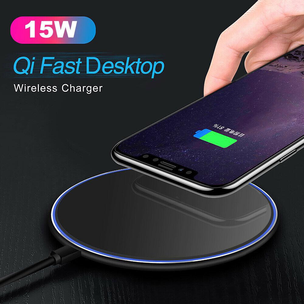 15w Fast Charge Wireless Charger For Samsung Galaxy S10 S9 S8 Plus Note 10 9 8 Iphone X Xs Max Xr 8 8 Plus Huaw Everso Shopee Singapore