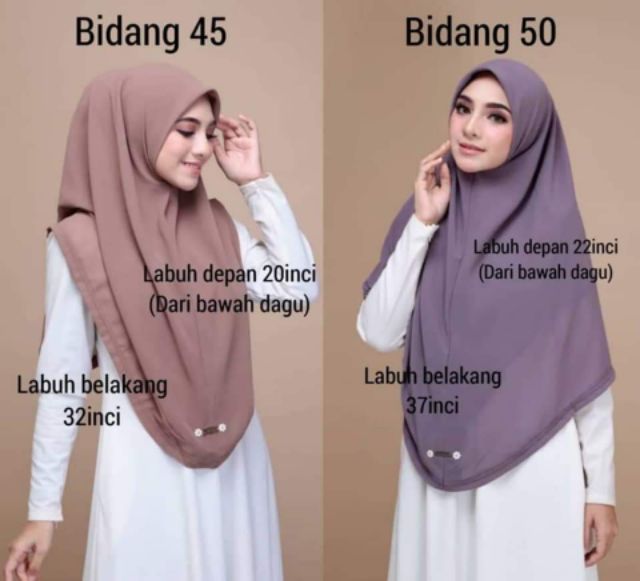 Ready Stock Tudung Sarung Faezah Elai Bidang 45 50 Shopee Singapore