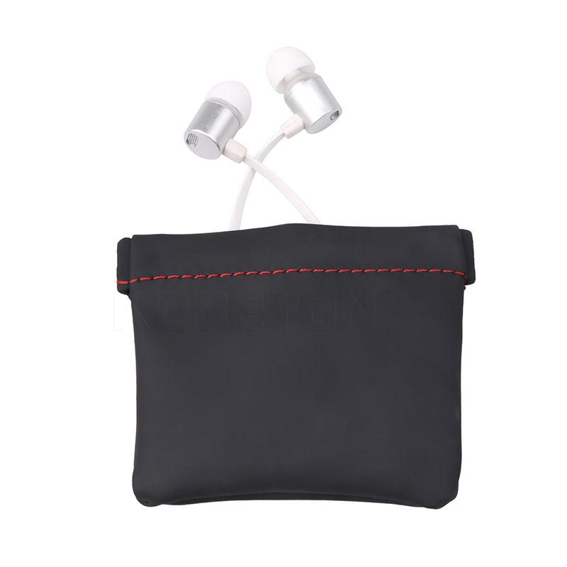 Earphone Bag PU Leather Headset Carrying Pouch Headphone Case Package ...