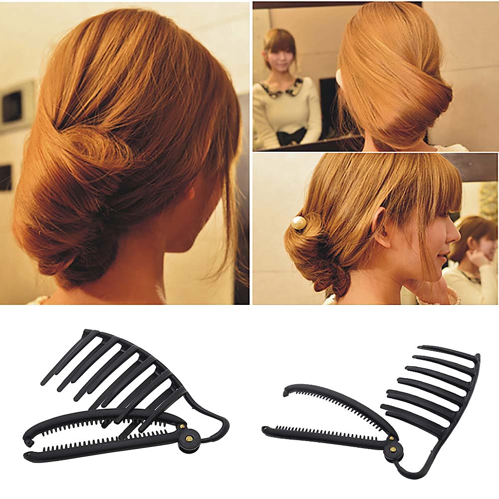 Diy Fast Hair Styling Volume Boost Comb Clip Tool Set French Twist