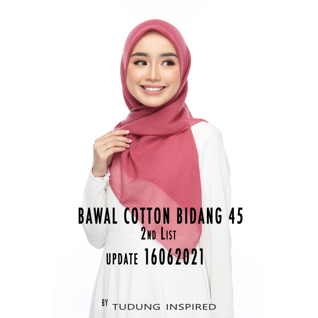 Shop Malaysia Ready Stock Tudung Bawal Bidang 45 Cotton List 2 Shopee Singapore