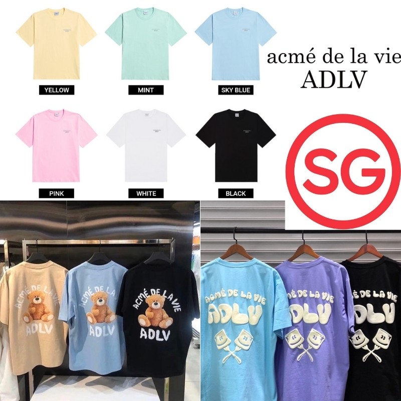 100% Authentic ADLV teddy bear shirt acme de la vie Local Ready Stock ...