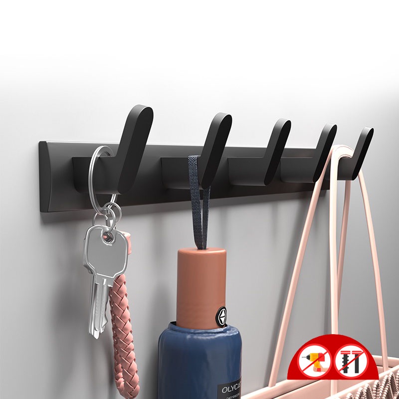 MEIDOO [Ready Stock]No Drill Heavy Duty Wall Hook Door Hooks Clothes ...