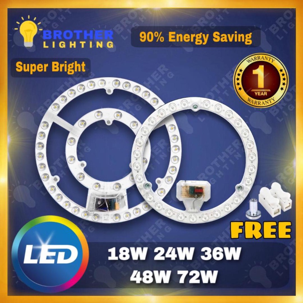 72W 48W 36W 24W COB LED Magnet Light Module Circular Tube Replacement Round Downlight Ceiling Lampu Magnetik Pengantian