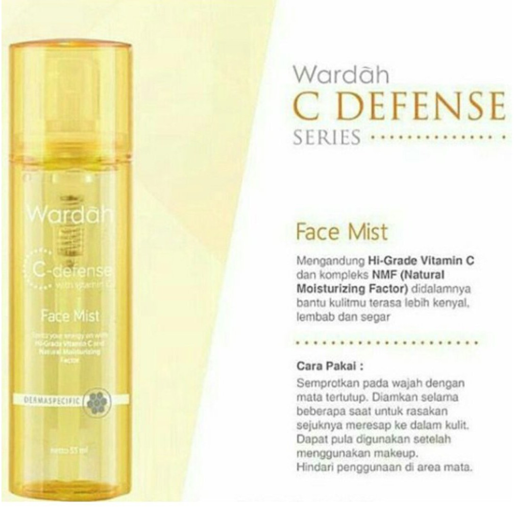 Wardah C Defense Face Mist 55ml Shopee Singapore
