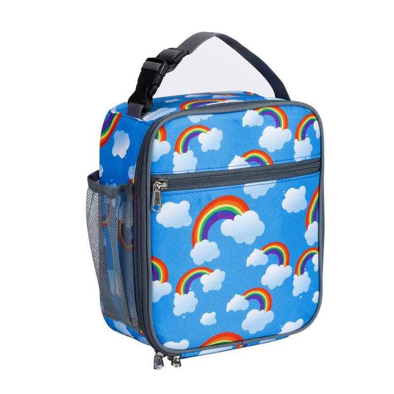 Insulated Lunch Bag For Women Light Portable Girls Food Thermal Children School Student Transport Zipper