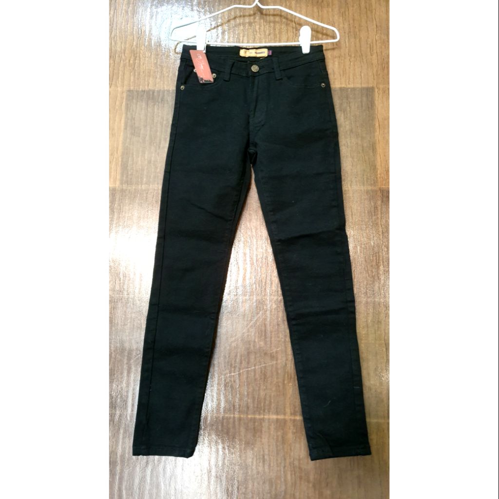 Bnwt Orange Bear Black High Waist Denim Skinny Jeans Shopee Singapore