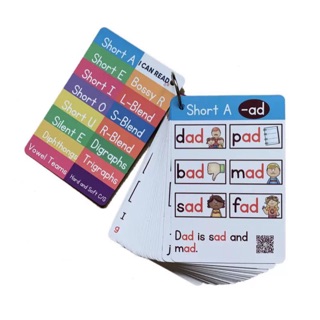 55 double sided Audio Phonics Cards/ 20 Reading Comprehension Passages