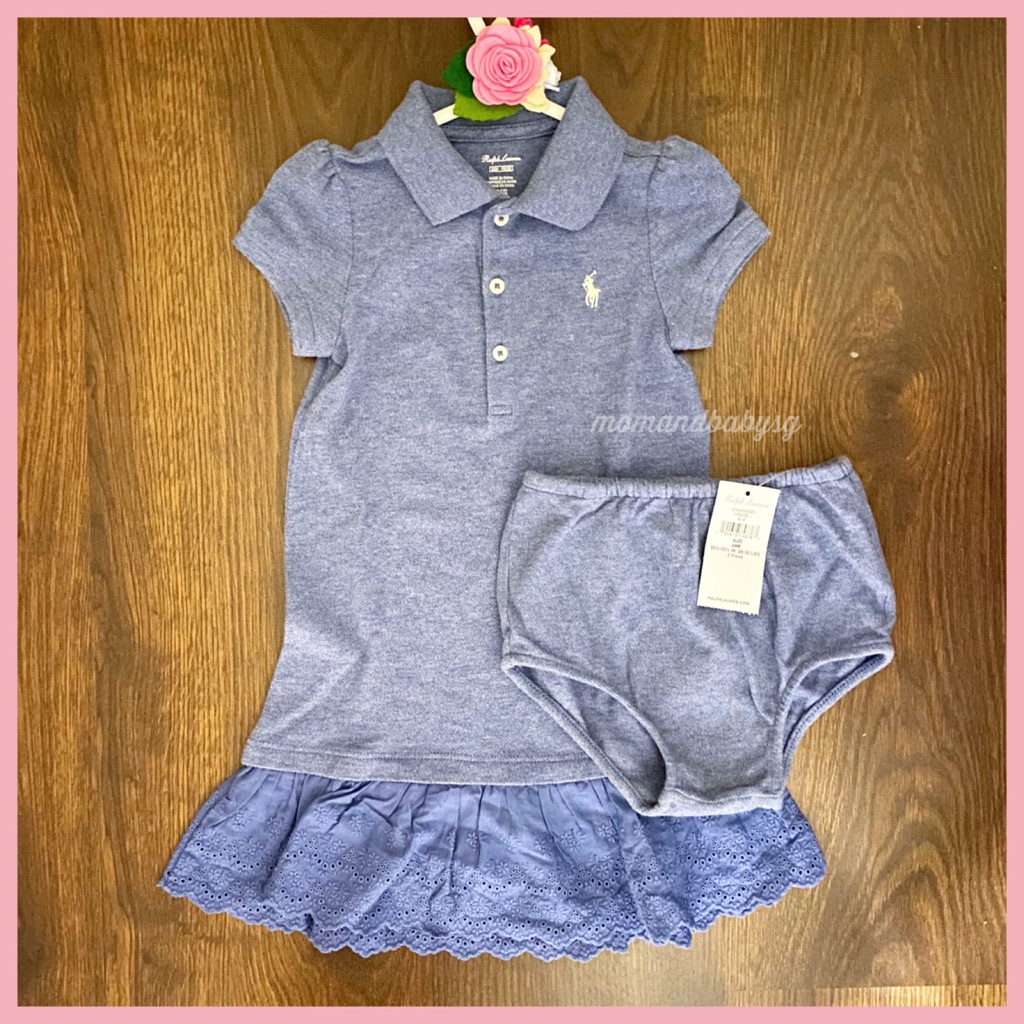 ralph lauren baby denim dress