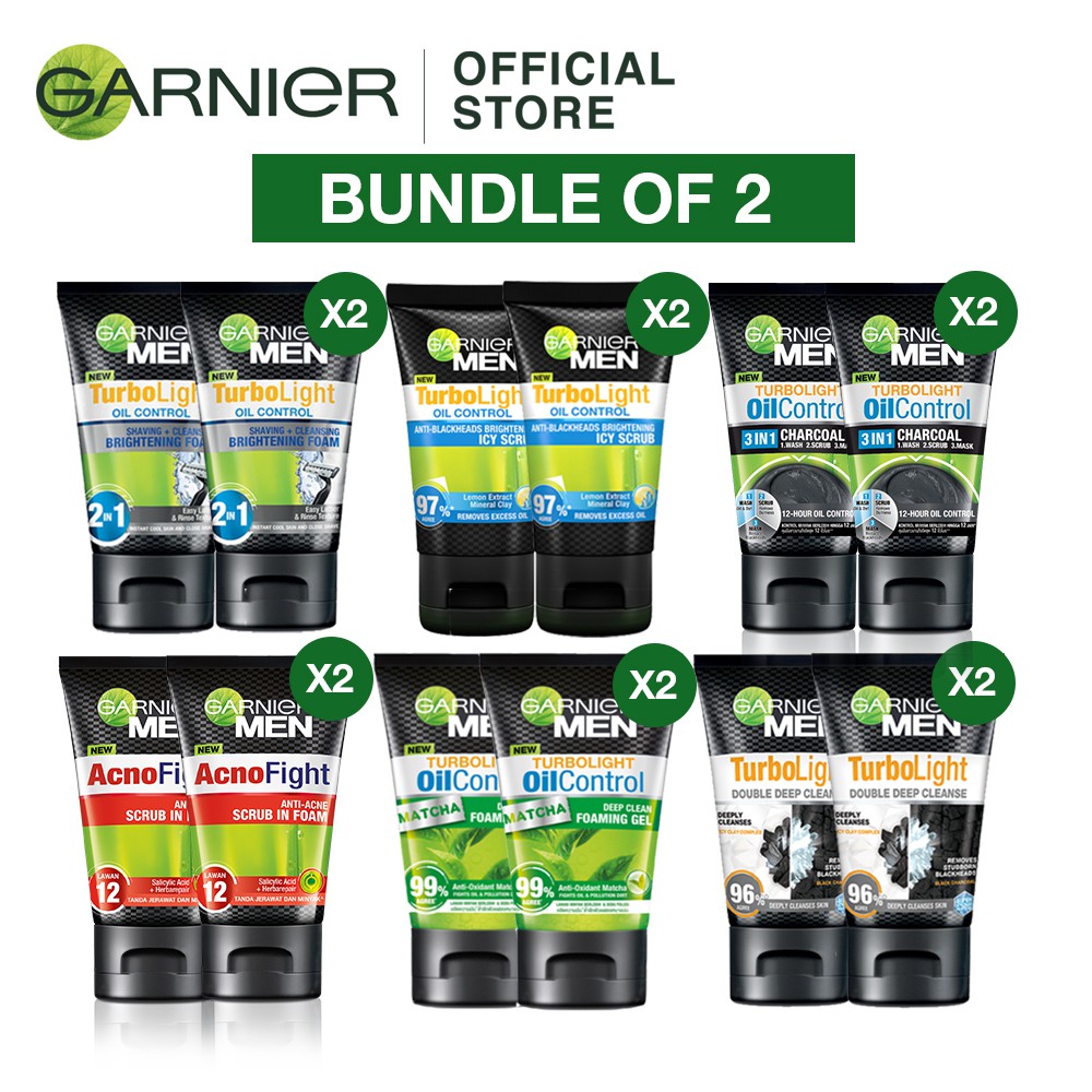 garnier double scrub