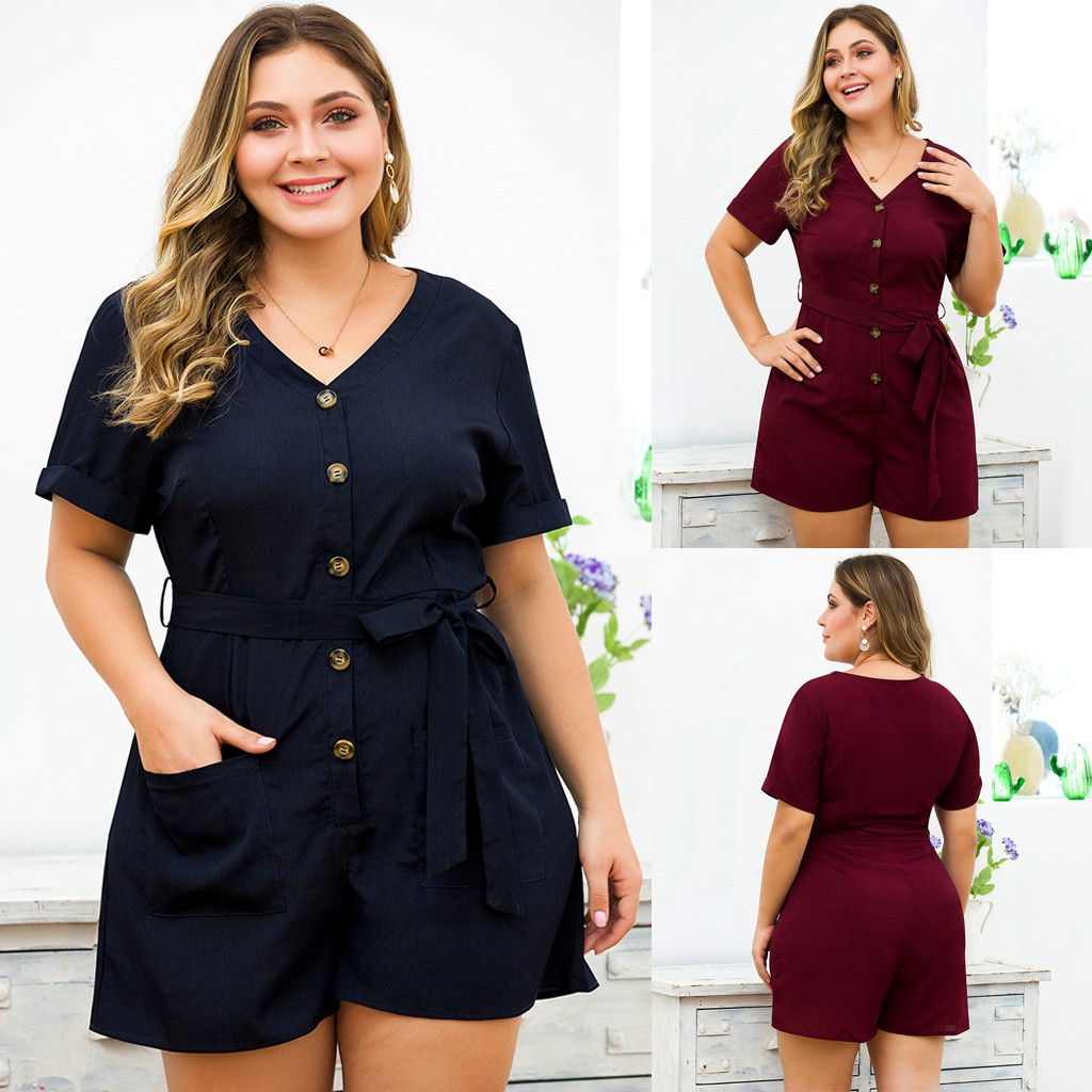 short jumpsuit for plus size