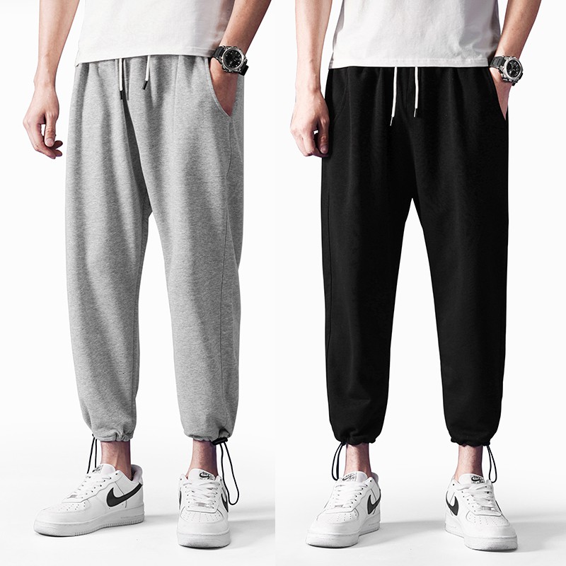 cotton plus size joggers