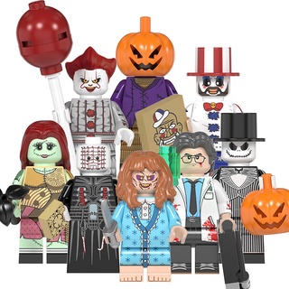 Pumpkin Man Anime Christmas Toys 24 pcs Minifigures lego MOC Halloween Horror