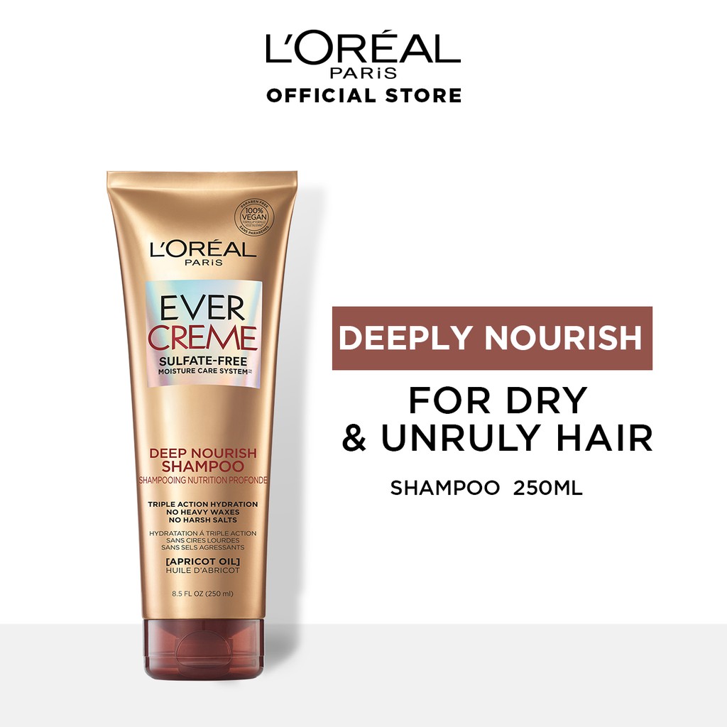 L'Oreal Paris Evercreme Deep Nourishing Shampoo and Conditioner 250ml