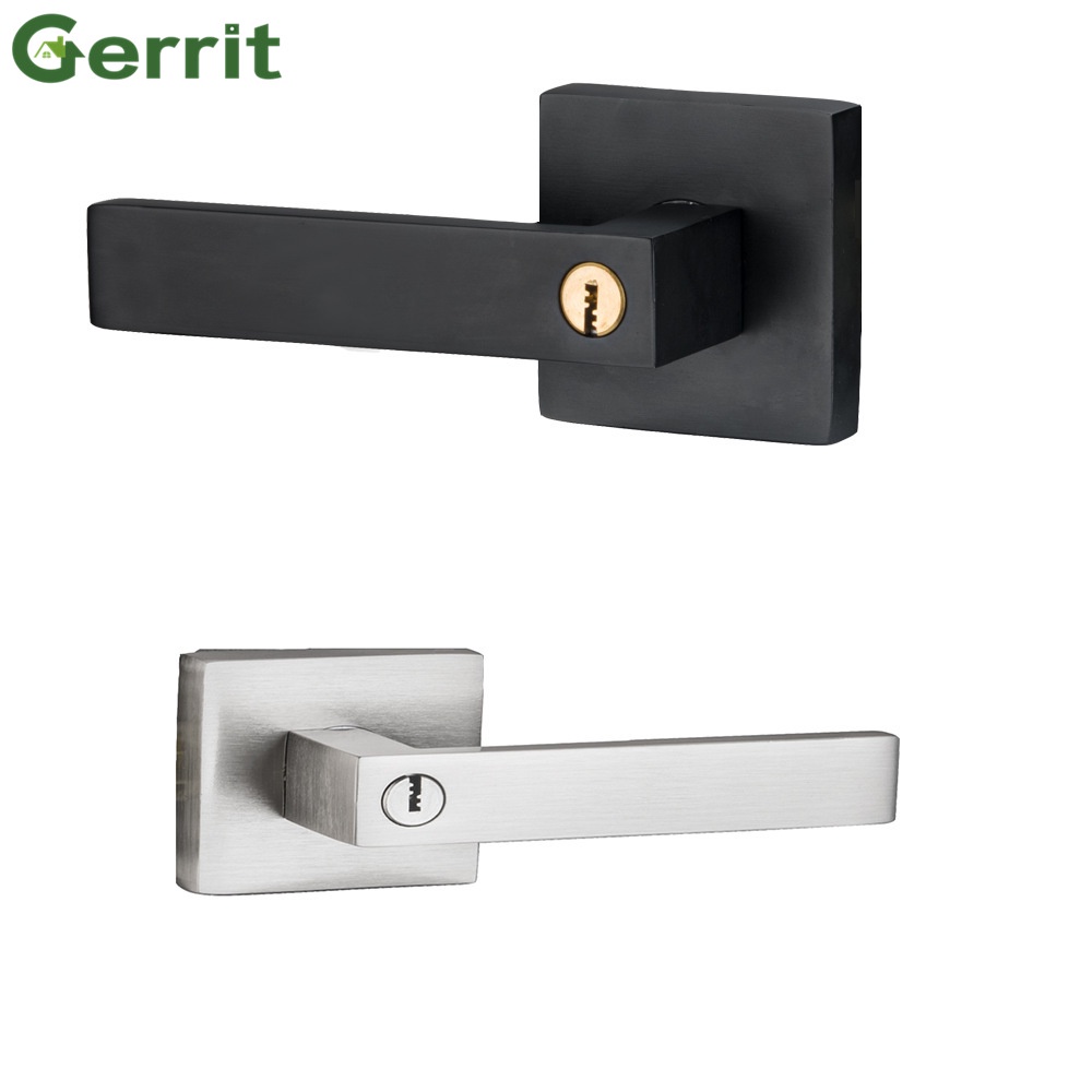 Three Lever Handle Bedroom Door Lock Spherical Lock Single Tongue Door