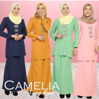 5004 ZURA CAMELIA BAJU  KURUNG  MODEN  BUTANG DEPAN  BUKAN 