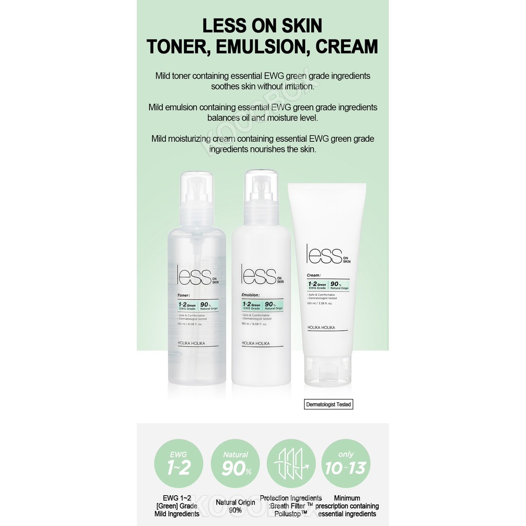 less on skin toner