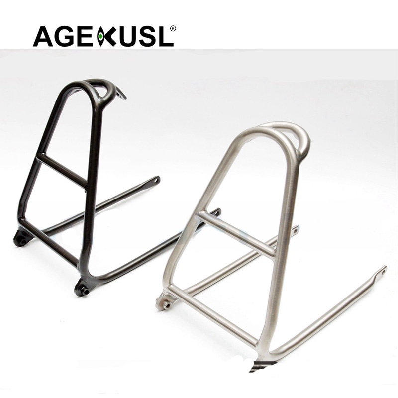 AGEKUSL Bike Rear Racks Easy Wheel Cargo Racks Titanium Alloy Q Mini