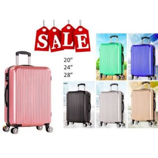Travel Luggage bag 20” 24” 28” Lightweight Durable PC/ABS material