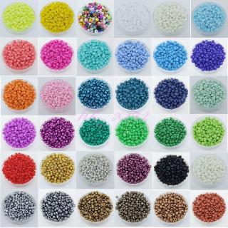 Image of 1000pcs Round Opaque Colorful Glass Seed Beads For DIY Jewelry Making